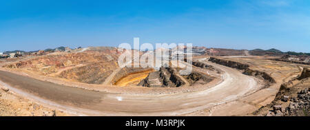 Cerro Colorado miniera a cielo aperto. Riotinto, Huelva Provincia di Andalusia, Spagna Foto Stock