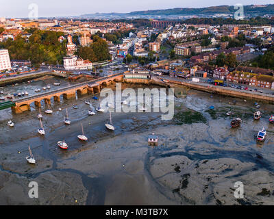 Folkestone Harbour, Vista Aerea Foto Stock