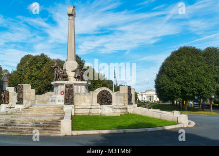 War Memorial, Port Sunlight, Galleria, London, Wirral, Merseyside, Regno Unito Foto Stock