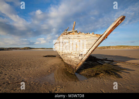 Bad Eddie's naufragio, Bunbeg, Gweedore, County Donegal, Irlanda. Foto Stock