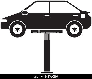 Auto nella piattaforma di sincronizzazione Illustrazione Vettoriale