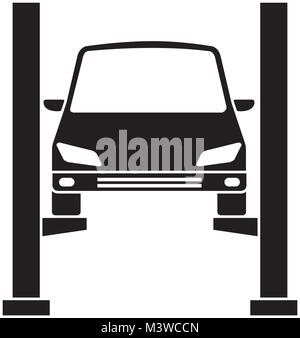 Auto nella piattaforma di sincronizzazione Illustrazione Vettoriale