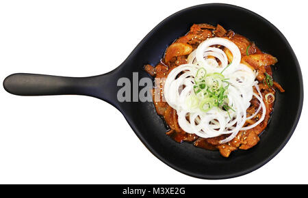 Carne stufata isolati su sfondo bianco Foto Stock