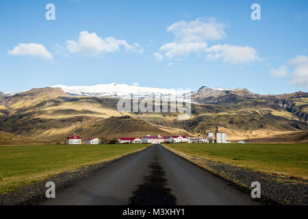 Colpire la strada nel sud dell'Islanda europa backrounds Foto Stock