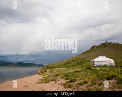 Ottenere dal grande lago bianco Foto Stock