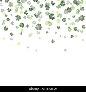 Shamrock il giorno di San Patrizio nel background Foto Stock