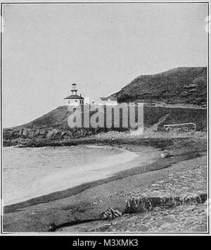 American fari - Cape Sarichef Faro , Unimak Pass, Alaska, Stati Uniti d'America nel 1923 Foto Stock