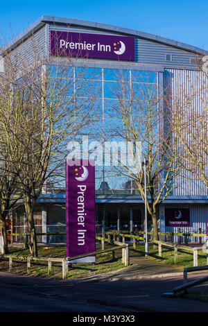 Premier Inn hotel, acqua Lane, Watford, Hertfordshire, England, Regno Unito Foto Stock