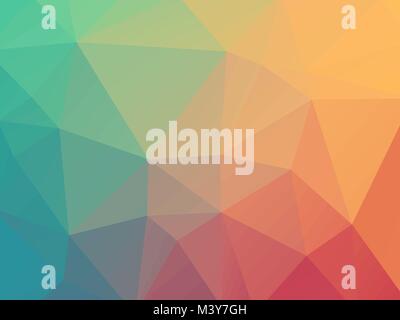 Bassa poli pastello blu sfondo rosso Illustrazione Vettoriale