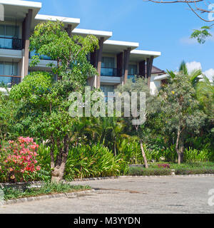 BALI, INDONESIA - Agosto 16, 2017: esterne di hotel di lusso. Foto Stock