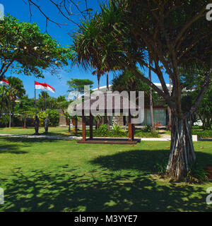 BALI, INDONESIA - Agosto 16, 2017: esterne di hotel di lusso. Foto Stock