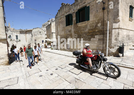 In Italia, Basilicata, Matera, Sassi di Matera Foto Stock