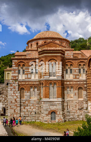 Hosios Loukas, un centro greco bizantino monastero ortodosso, un sito Patrimonio Mondiale dell'UNESCO, nella regione di Beozia, Grecia centrale. Foto Stock