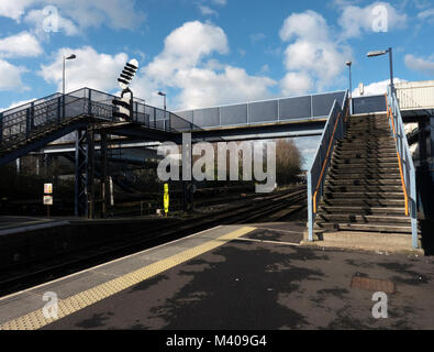 Redbridge stazione ferroviaria, Southampton, Hampshire, Inghilterra, Regno Unito Foto Stock