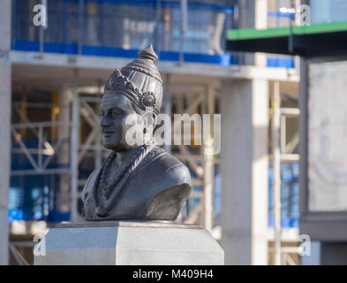 Basaveshwara statua sulla sponda sud del fiume Tamigi Foto Stock