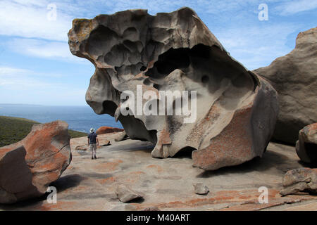 Remarkable Rocks al Parco Nazionale di Flinders Chase su Kangaroo Island Foto Stock