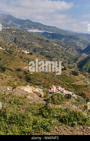 La Sierra Tejeda, Axarquia, Andalusia, Spagna Foto Stock