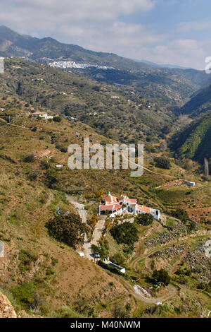 La Sierra Tejeda, Axarquia, Andalusia, Spagna Foto Stock