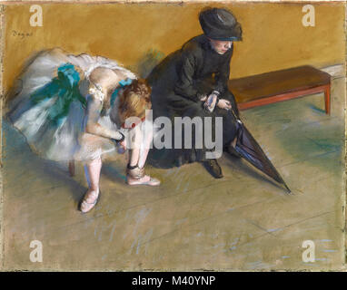 Edgar Degas, Attesa, pastello su carta, 1880-1882 Foto Stock