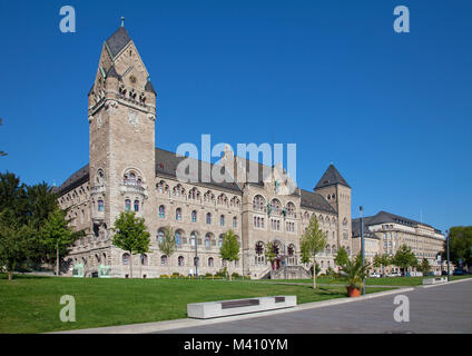 Ex prussia edificio governativo, oggi l'agenzia federale per la tecnologia di difesa, Riverside di Coblenz, Renania-Palatinato, Germania, Europa Foto Stock