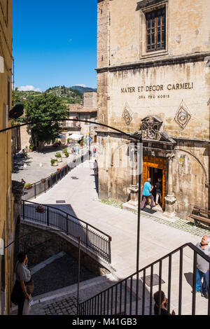 Scanno, Abruzzo, Italia Centrale, Europa. Il Bresson scalinata del. Foto Stock