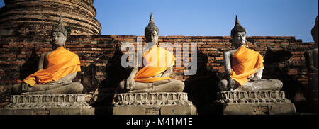 Thailandia, Phra Nakhon Si Ayutthaya, Provincia di Ayutthaya (ex capitale del Siam), classificato come patrimonio mondiale dall UNESCO, Wat Yai Chai Mongkhon Foto Stock