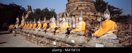 Thailandia, Phra Nakhon Si Ayutthaya, Provincia di Ayutthaya (ex capitale del Siam), classificato come patrimonio mondiale dall UNESCO, Wat Yai Chai Mongkhon Foto Stock