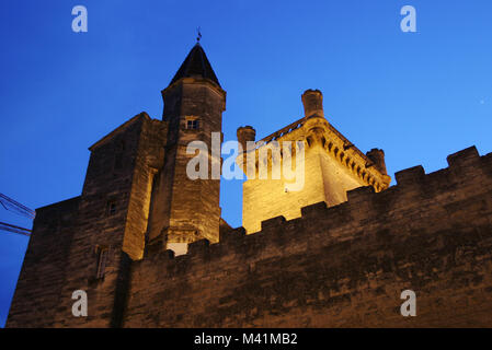 Francia, Gard, Uzes castello chiamato anche Le Duche (Ducato) Foto Stock