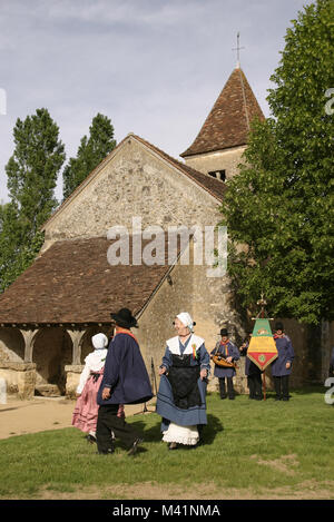 Francia, Indre, bacca di George Sand, Nohant, Sainte Anne chiesa Foto Stock