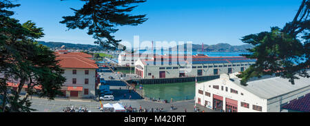 San Francisco, CA - Febbraio 03: Fort Mason Golden Gate National Recreation Area e casa di Fort Mason Center per le arti e la cultura Foto Stock