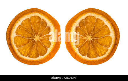 Essiccato fettine di arancia Foto Stock