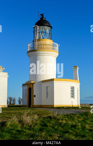 Chanonry Faro Chanonry punto sulla Black Isle in Ross & Cromarty, regione delle Highlands, Scozia Foto Stock