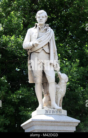 Statua di Robert Burns a Ballarat in Australia Foto Stock