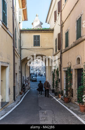 Poggio Mirteto (Rieti, Italia) - La festa di carnevale nel centro storico di Poggio Mirteto, una piccola città in provincia di Rieti, Regione Lazio, Sabina Foto Stock