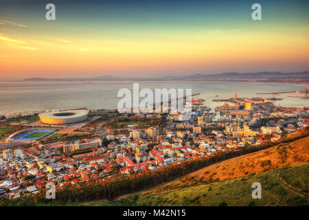Sud Africa Capetown Skyline presi nel 2015 Foto Stock