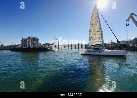 Cape Town Harbour, Sud Africa preso nel 2015 Foto Stock