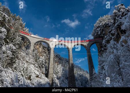 Il viadotto Landwasser- Grigioni ,Svizzera Foto Stock