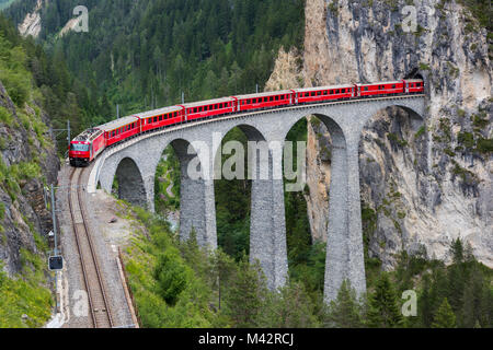 Il viadotto Landwasser , Grigioni-Swizterland Foto Stock