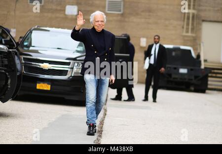 Designer Ralph Lauren lasciando il Ralph Lauren pista mostra durante la settimana della moda di New York - Feb 12, 2018 - Foto: Pista Manhattan/Zach Chase ***per solo uso editoriale*** | Verwendung weltweit Foto Stock