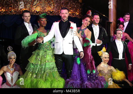 Londra, Regno Unito. Xiv Feb, 2018. Saranno i giovani, rigorosamente in sala da ballo il Musical - Photocall, Cafe de Paris, London REGNO UNITO, 14 febbraio 2018, Foto di Richard Goldschmidt Credito: ricca di oro/Alamy Live News Foto Stock