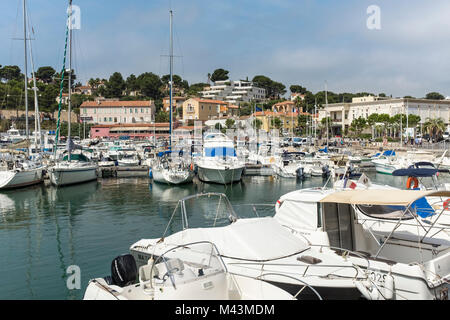 Porto di trasportare le Rouer, Bouches du Rhone, PACA, Francia Foto Stock