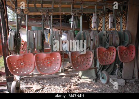 Vecchie macchine agricole Foto Stock