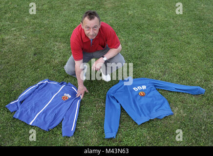 Joachim Streich ( FC Hansa Rostock e 1.FC Magdeburg) Foto Stock