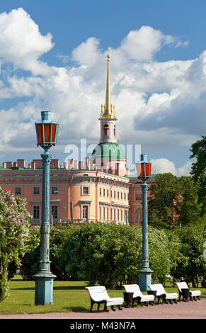 La Russia. San Pietroburgo. Ingegneria Mikhailovsky (castello) Foto Stock