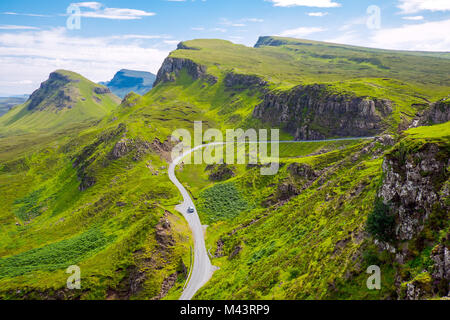 Un panorama mozzafiato sull'Isola di Skye in Scotla Foto Stock