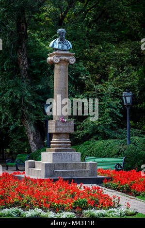 Un monumento di Alexander Pushkin, Chisinau, Moldavia Foto Stock