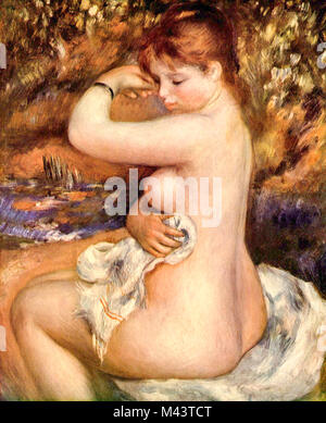 Dopo il bagno, 1888 Dopo il bagno, 1888, Renoir Foto Stock