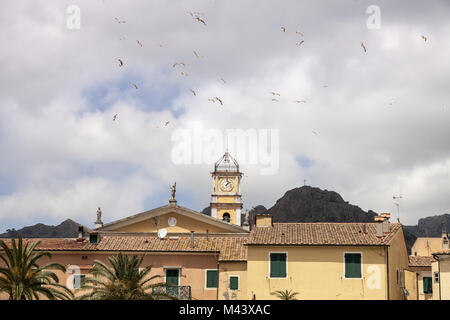 Porto Azzurro, la chiesa di San Giacomo Maggiore, Elba Foto Stock