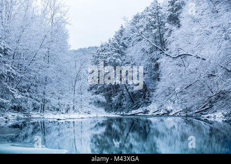 La Nuova Inghilterra scena invernale Foto Stock