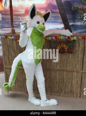 Tierische Anblicke Am Rande der Eurofurencce Convenzione in Magdeburg Foto Stock